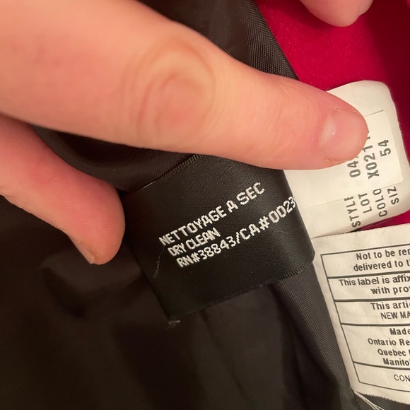 Stunning Red Pea Coat. Via Spiga. Perfect condition. Size 8. - Picture 7 of 7